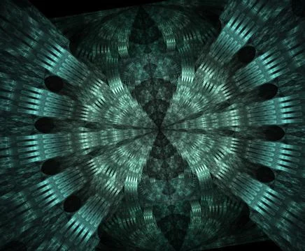 Glowing stargate in space, computer generated abstract background. Galactic l 스톡 일러스트