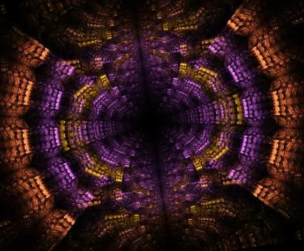 Glowing stargate in space, computer generated abstract background. Galactic l Stock Illustration