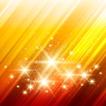 Glowing Stars Background Stock Illustration