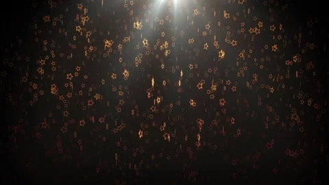 Glowing Stars Rain Stock Footage 100552851