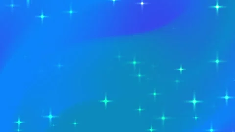 Glowing stars shimmer on a blue gradient background. Stock Footage 302271163