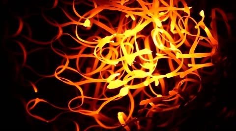 Glowing steel wool Stock Footage 63337309