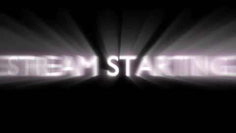 Glowing stream starting animation on black background Stock-Footage 337533876