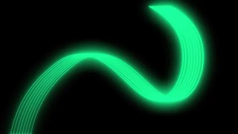 Glowing streams of light in motion with abstract lines trail Bright neon glowing Stock Photos