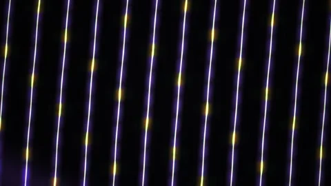 Glowing strings of light against a dark background. Stock Footage 336701225