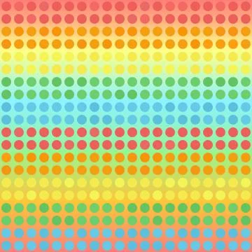 Glowing striped polka dot pattern. Seamless vector background Illustrazione stock