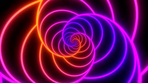 Glowing striped spiral. Stock Footage 171484848