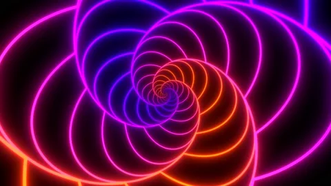Glowing striped spiral. Stock Footage 171915767