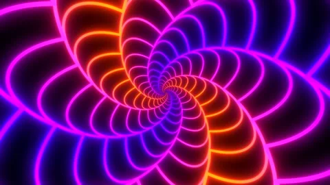 Glowing striped spiral. Stock Footage 172315552