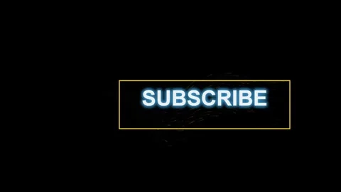 Glowing subscribe text button with dynamic colorful motion particles effect.. Stock Footage 343874538