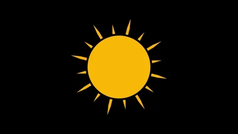 Glowing Sun Animation for Video Projects Stock Footage 337466790