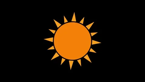Glowing Sun Animation for Video Projects Stock Footage 337466795