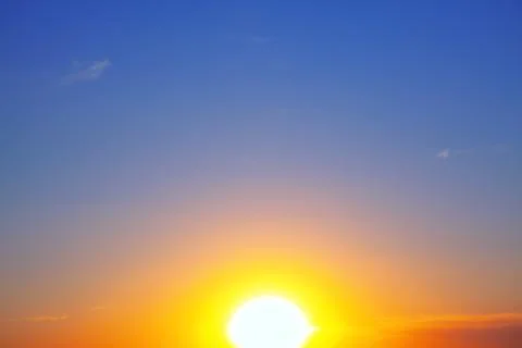 Glowing sun Stock Photos