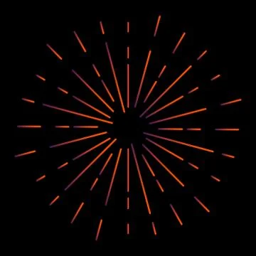 Glowing Sunburst Element Vector Stock Illustration