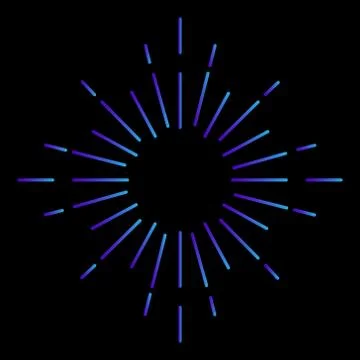 Glowing Sunburst Element Vector Stock Illustration