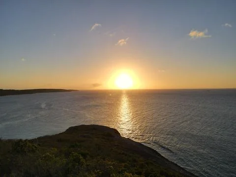Glowing sunset Stock Photos