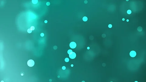 Glowing Teal Bokeh Abstract Background Stock Footage 296616089