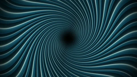 A glowing teal spiral vortex spins in a seamless loop Stock Footage 341274653