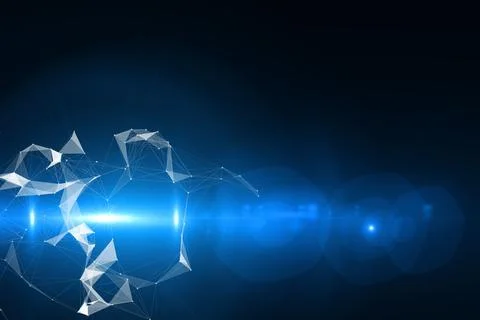 Glowing technological background 库存插图