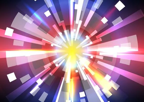 Glowing technology speed. Communication data link. Connection system of media イラスト素材