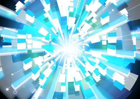 Glowing technology speed. Communication data link. Connection system of media Иллюстрация