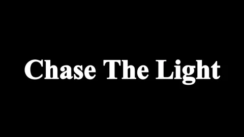 Glowing text animation of chase the light on black background Stock Footage 338216817