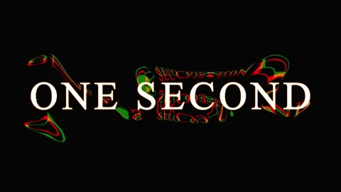 Glowing Text Animation With Glitch Effects Over Black Background Cinematic .. 库存影片 344035510