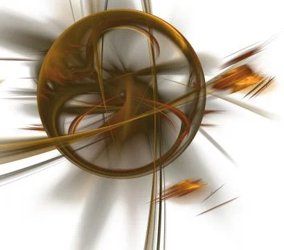 Glowing textural technological shape. 스톡 일러스트