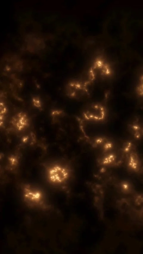 Glowing textures light up a dark background Stock Footage 313123649