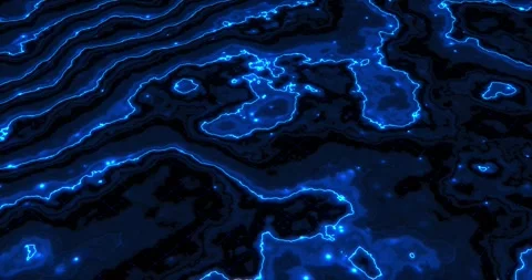 Glowing Topographic Grid Loop Futuristic Sci-Fi Terrain Background Stock Footage 317694434