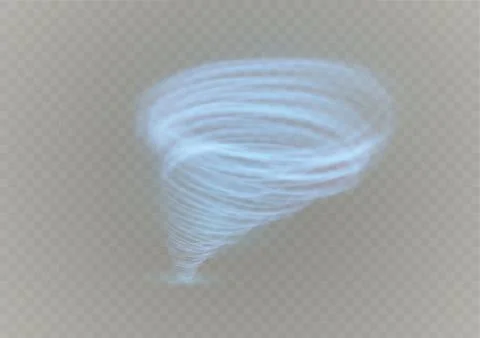 A glowing tornado. Rotating wind. Beautiful wind effect. Isolated on a Stock Illustration