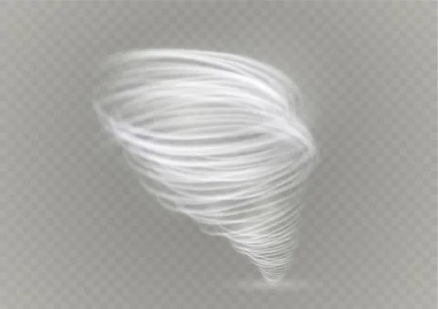 A glowing tornado. Rotating wind. Beautiful wind effect. Isolated on a Stock Illustration