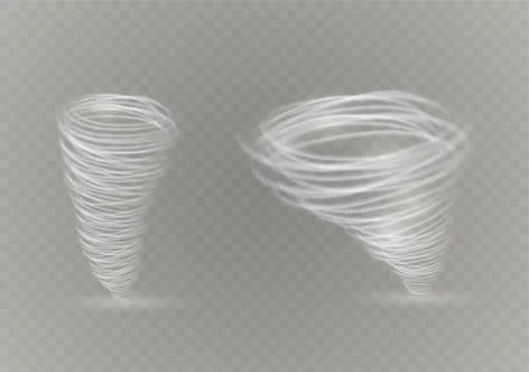 A glowing tornado. Rotating wind. Beautiful wind effect. Isolated on a Stock Illustration