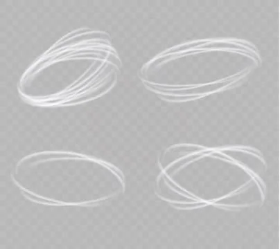 A glowing tornado. Rotating wind. Beautiful wind effect. Isolated on a Stock Illustration