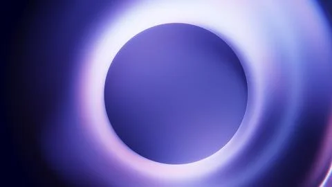 Glowing torus opening background with soft purple gradient light. Stock Illustration