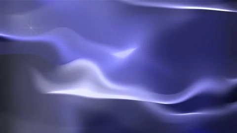 Glowing translucent waves of blue and white tones Stock Footage 264928940