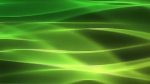 Glowing translucent waves of yellow and green tones Stock Footage 264929178