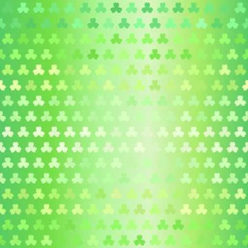 Glowing trefoil pattern. Seamless vector background Illustrazione stock