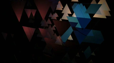 Glowing triangle movement Video stock 52001335