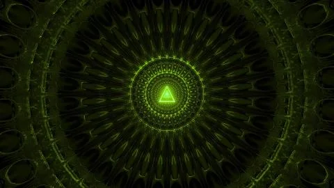 Glowing triangle wireframe design 3d illustration background wallpaper, Stock Illustration
