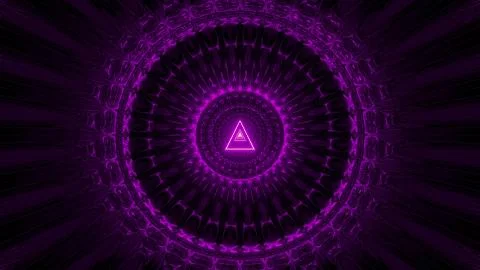 Glowing triangle wireframe design 3d illustration background wallpaper, Stock Illustration