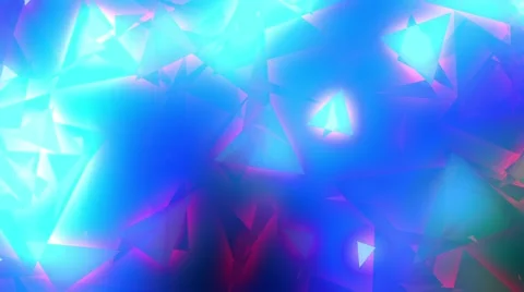 Glowing Triangular Bluish Triangles Particles Flashing Background VJ Loop Stock Footage 55888400