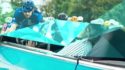 Glowing Triangular Transitions for After Effects Stock After Effects