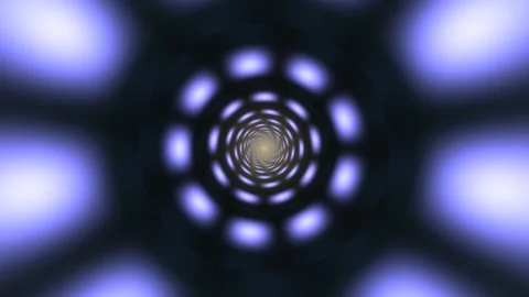 Glowing Tunnel End Point Background Seamless Loop Stock Footage 342664281