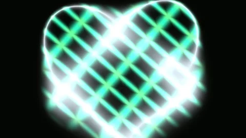 Glowing Turquoise Diamond Grid Seamless Loop Stock Footage 340761025