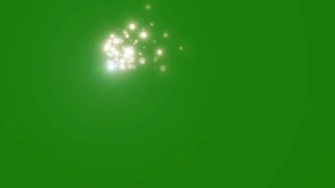 Glowing Twinkling Glitter Particles FX Fairy Dust Wand Trail black 4K loop Video stock 339715161