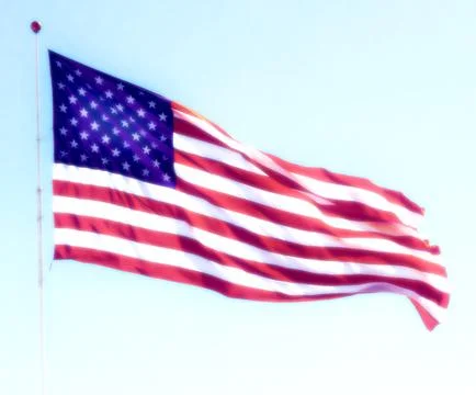 Glowing USA Flag Stock Photos
