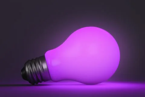 Glowing UV lamp on the table. Close-up Stock Illustration