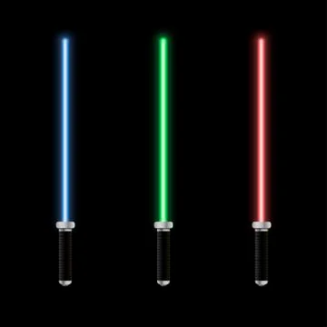 Glowing vector lightsaber Stock Illustration