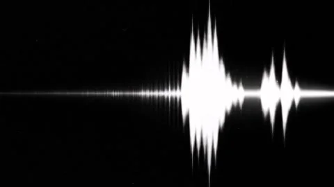 Glowing Vertical Audio Waveform Pulse Animation 4K Stock Footage 312766911